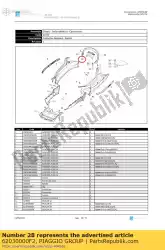 Qui puoi ordinare coperture da Piaggio Group , con numero parte 62030000F2: