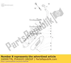 Qui puoi ordinare auspuffsammelrohr da Piaggio Group , con numero parte 1A006778: