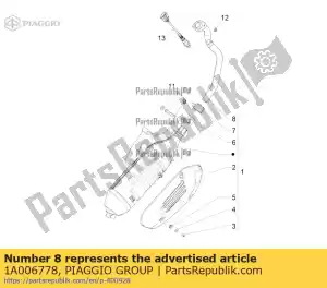 Piaggio Group 1A006778 auspuffsammelrohr - Lado inferior