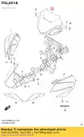 5181523KA0, Suzuki, copertura, metro suzuki gsxs125mlx gsxs125ml gsxs125xa 125 , Nuovo