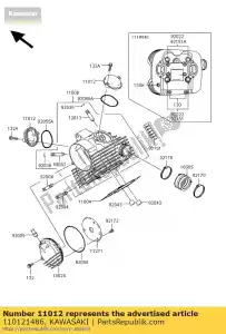 Kawasaki 110121486 czapka, wahacz - Dół