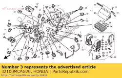 Aqui você pode pedir o nenhuma descrição disponível no momento em Honda , com o número da peça 32100MCAG20: