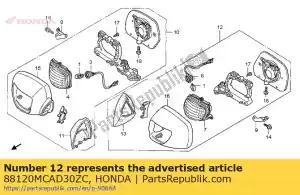 Honda 88120MCAD30ZC specchio assy., l. indietro * r3 - Il fondo