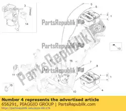 Tutaj możesz zamówić bateria matowa od Piaggio Group , z numerem części 656291: