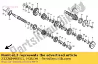 23220MASE01, Honda, countershaft comp. honda cbr 900 1998 1999, New