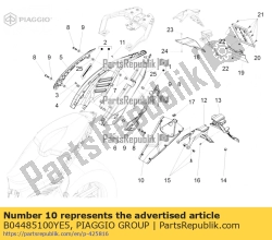 Aprilia B04485100YE5, Zamkni?cie siode?ka, OEM: Aprilia B04485100YE5