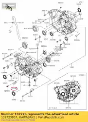 Here you can order the 01 plate from Kawasaki, with part number 132723807: