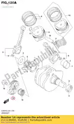 Here you can order the gear primary dr from Suzuki, with part number 2111138A00: