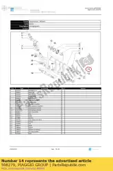 Here you can order the shaft from Piaggio Group, with part number 598279: