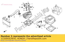 Aqui você pode pedir o cabeça, cilindro em Honda , com o número da peça 12200GE2850: