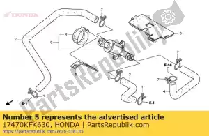 Honda 17470KFK630 fica, aisv - Lado inferior