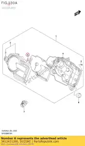 suzuki 3412431J00 knop - Onderkant