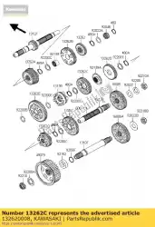 Here you can order the gear,output 3rd,39t from Kawasaki, with part number 132620008: