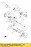 3GH251291000, Yamaha, joint, poussière de plaque yamaha yfm 250 400 600 2000 2001 2002 2003 2004 2005, Nouveau