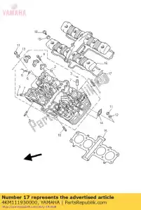 yamaha 4KM111930000 joint, couvercle de tête 1 - La partie au fond