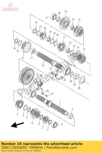 yamaha 3D8172850000 embrayage, chien - La partie au fond