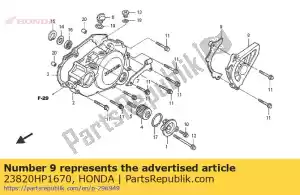 honda 23820HP1670 comp. guia, corrente de transmissão - Lado inferior