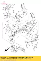 Qui puoi ordinare guarnizione, tubo di scarico da Yamaha , con numero parte 14B146230000: