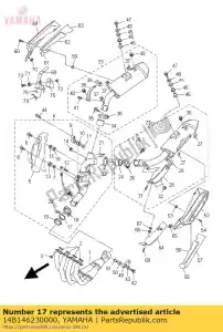 yamaha 14B146230000 guarnizione, tubo di scarico - Il fondo