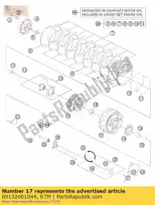 ktm 69132001044 klatka sprz?g?a kpl. - Dół