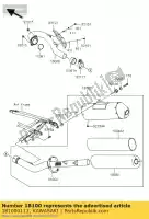 181000113, Kawasaki, body-assy-t?umik kx450ebf kawasaki kx 450 2011, Nowy