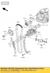 Aquí puede pedir árbol de levas-comp klx125caf de Kawasaki , con el número de pieza 491180161: