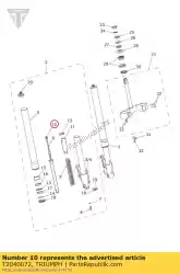 Aquí puede pedir tuerca, conjunto de tapa de Triumph , con el número de pieza T2040072: