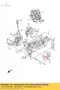 suzuki 1132409J00 afscheider, olie - Onderkant