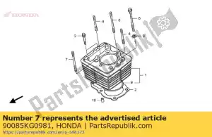 honda 90085KG0981 bolt, stud, 10x73 - Bottom side