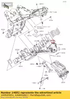 140920951, Kawasaki, dekking ex300adf kawasaki  ninja z 300 2013 2014 2015 2016 2017 2018, Nieuw