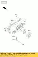 230071317, Kawasaki, lens-comp, hoofdlamp zx600-e1 kawasaki gpz zz r zzr 500 600 1993 1994 1995 1996 1997 1998 1999 2000 2001 2002 2003 2004 2005 2006, Nieuw