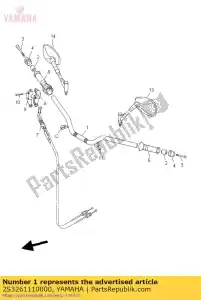 yamaha 2S3261110000 guidão - Lado inferior