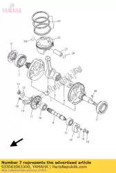 Here you can order the bearing from Yamaha, with part number 933063063300: