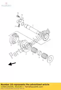 suzuki 1268126D00 braço, balanceador sh - Lado inferior