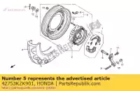 42753KZK901, Honda, valve, rim (triton) honda scv lead  scv100f 100 , New