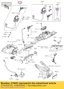 Kawasaki 270050620 switch-assy-ignition - Bottom side