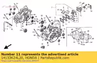14133KZ4L20, Honda, element dystansowy, korpus zaworu kontaktronowego honda cr 125 2002, Nowy