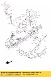 Aqui você pode pedir o toupeira, tampa lateral 2 msm2 em Yamaha , com o número da peça 37PF171M00P7: