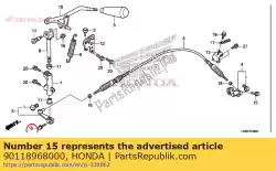 Aqui você pode pedir o parafuso, flange, 6x20 em Honda , com o número da peça 90118968000: