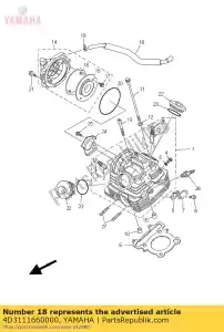 yamaha 4D3111660000 tubo, sfiato 1 - Il fondo