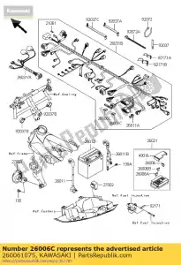 kawasaki 260061075 fusibile, 15a zx1200-a1 - Il fondo