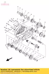 Qui puoi ordinare paraolio da Yamaha , con numero parte 1SCE74990000: