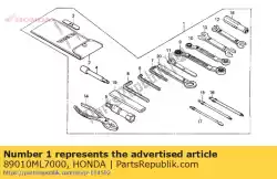 Aquí puede pedir conjunto de herramientas de Honda , con el número de pieza 89010ML7000: