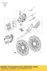 triumph T2020379 brkt comp, rh - Bottom side