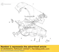 67364600VY, Piaggio Group, upper handlebar cover     , New