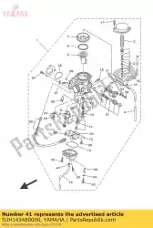 Here you can order the pipe 1 from Yamaha, with part number 5UH143480000: