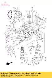 Aquí puede pedir depósito de combustible comp. De Yamaha , con el número de pieza 4C8YK24100P0: