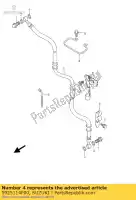 5925114F00, Suzuki, przewodnik, kabel brk suzuki an 250 400 2005 2006, Nowy