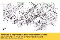 18305MCA641, Honda, uitlaat comp., r. honda gl goldwing a gold wing  gl1800a 1800 , Nieuw