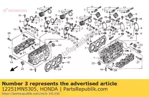 honda 12251MN5305 pakking, cilinderkop (0.75 / 1.00) - Onderkant